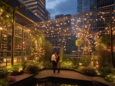 商务区中的浪漫约会空间，探索商业区的浪漫气息